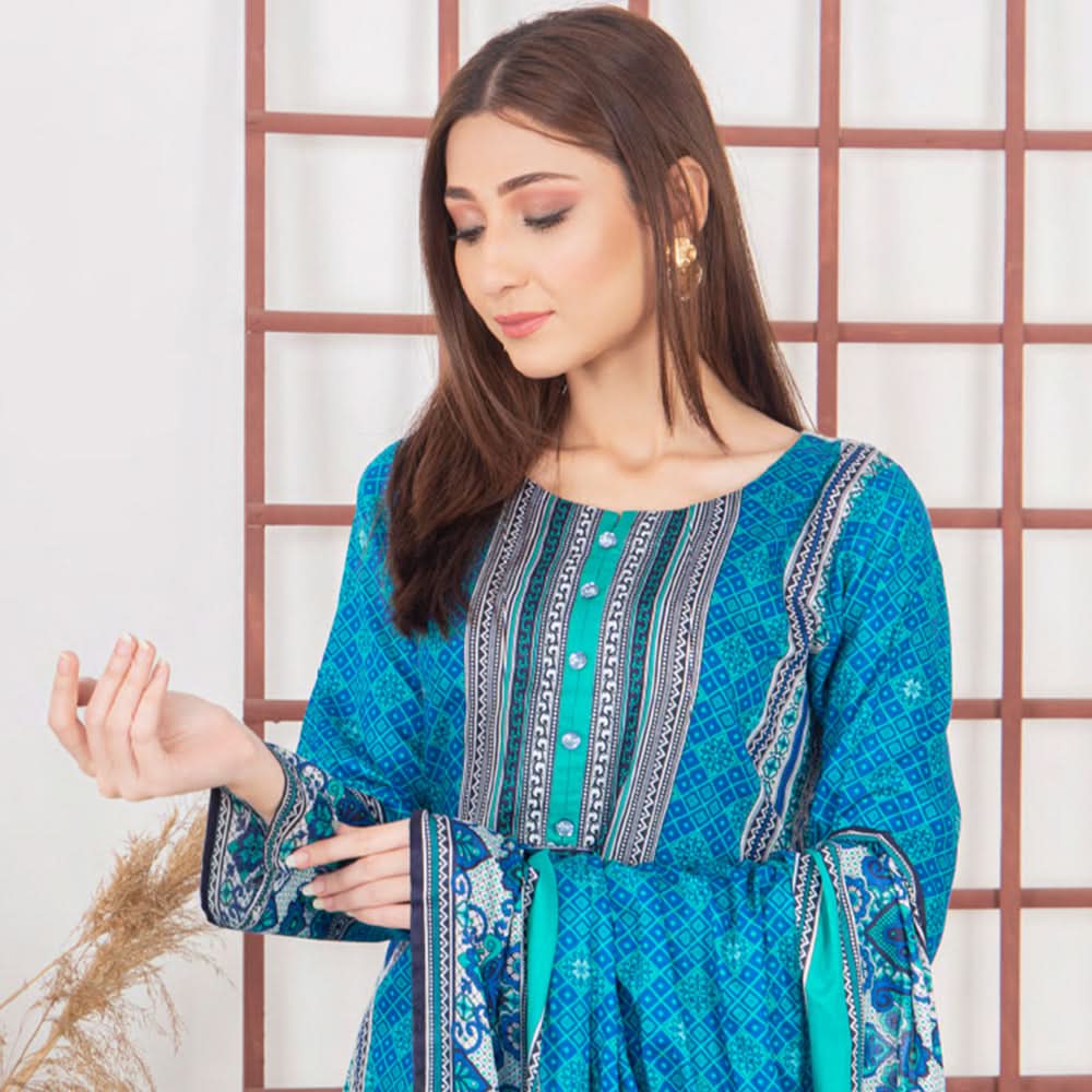 Five Star Printed Lawn Un-Stitched 3Pcs Suit - B2, Women, 3Pcs Shalwar Suit, Chase Value, Chase Value