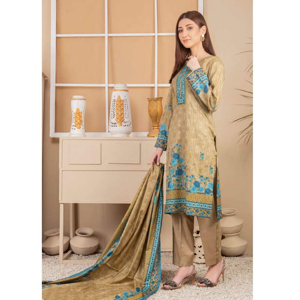 Five Star Printed Lawn Un-Stitched 3Pcs Suit - B4, Women, 3Pcs Shalwar Suit, Chase Value, Chase Value