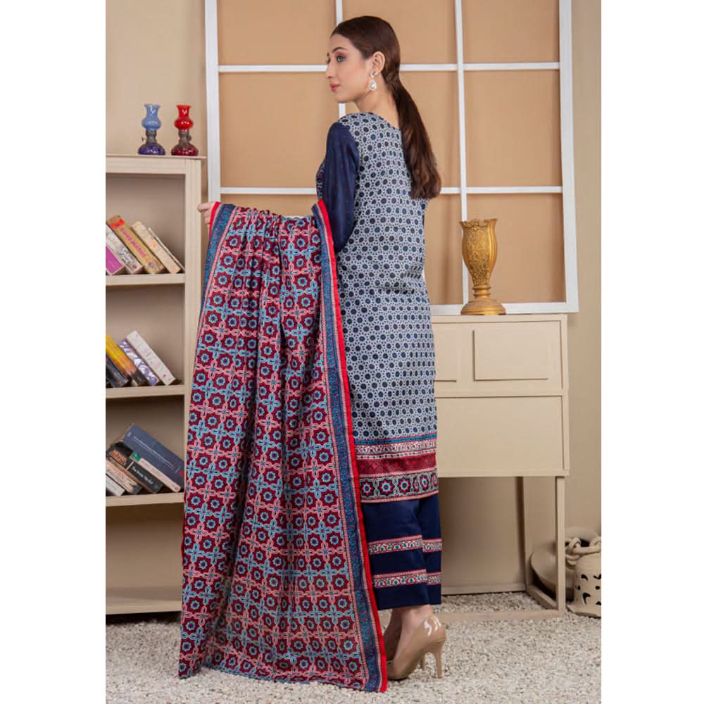 Five Star Printed Lawn Un-Stitched 3Pcs Suit - B5, Women, 3Pcs Shalwar Suit, Chase Value, Chase Value