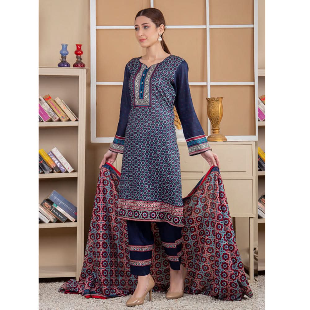 Five Star Printed Lawn Un-Stitched 3Pcs Suit - B5, Women, 3Pcs Shalwar Suit, Chase Value, Chase Value