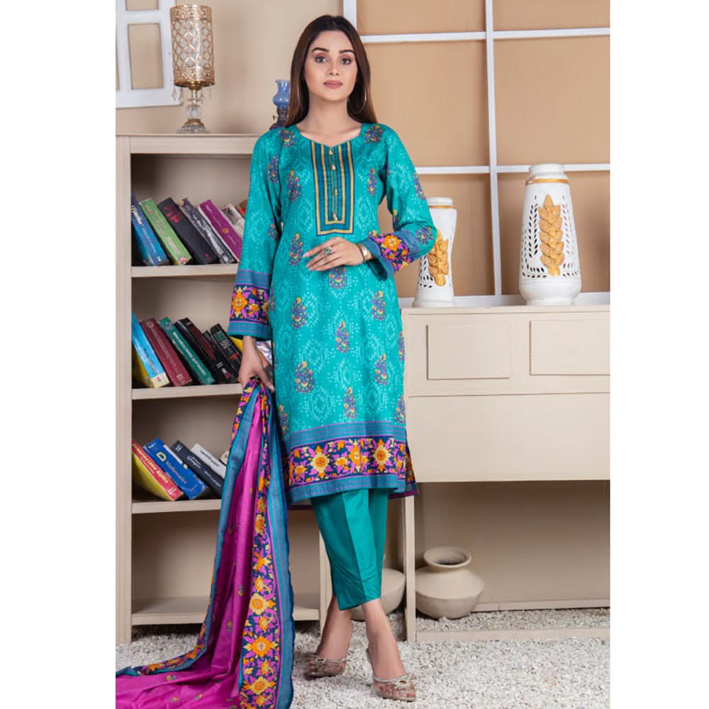 Five Star Printed Lawn Un-Stitched 3Pcs Suit - B6, Women, 3Pcs Shalwar Suit, Chase Value, Chase Value