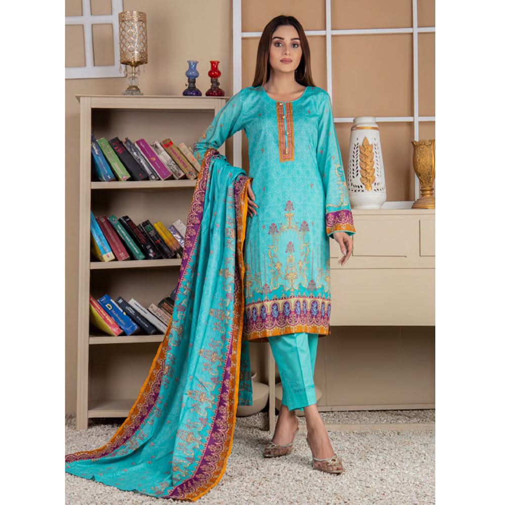 Five Star Printed Lawn Un-Stitched 3Pcs Suit - A7, Women, 3Pcs Shalwar Suit, Chase Value, Chase Value