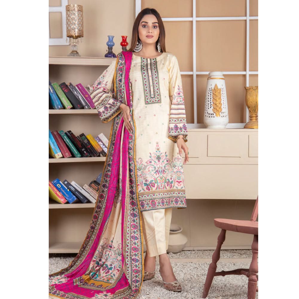 Five Star Printed Lawn Un-Stitched 3Pcs Suit - B8, Women, 3Pcs Shalwar Suit, Chase Value, Chase Value