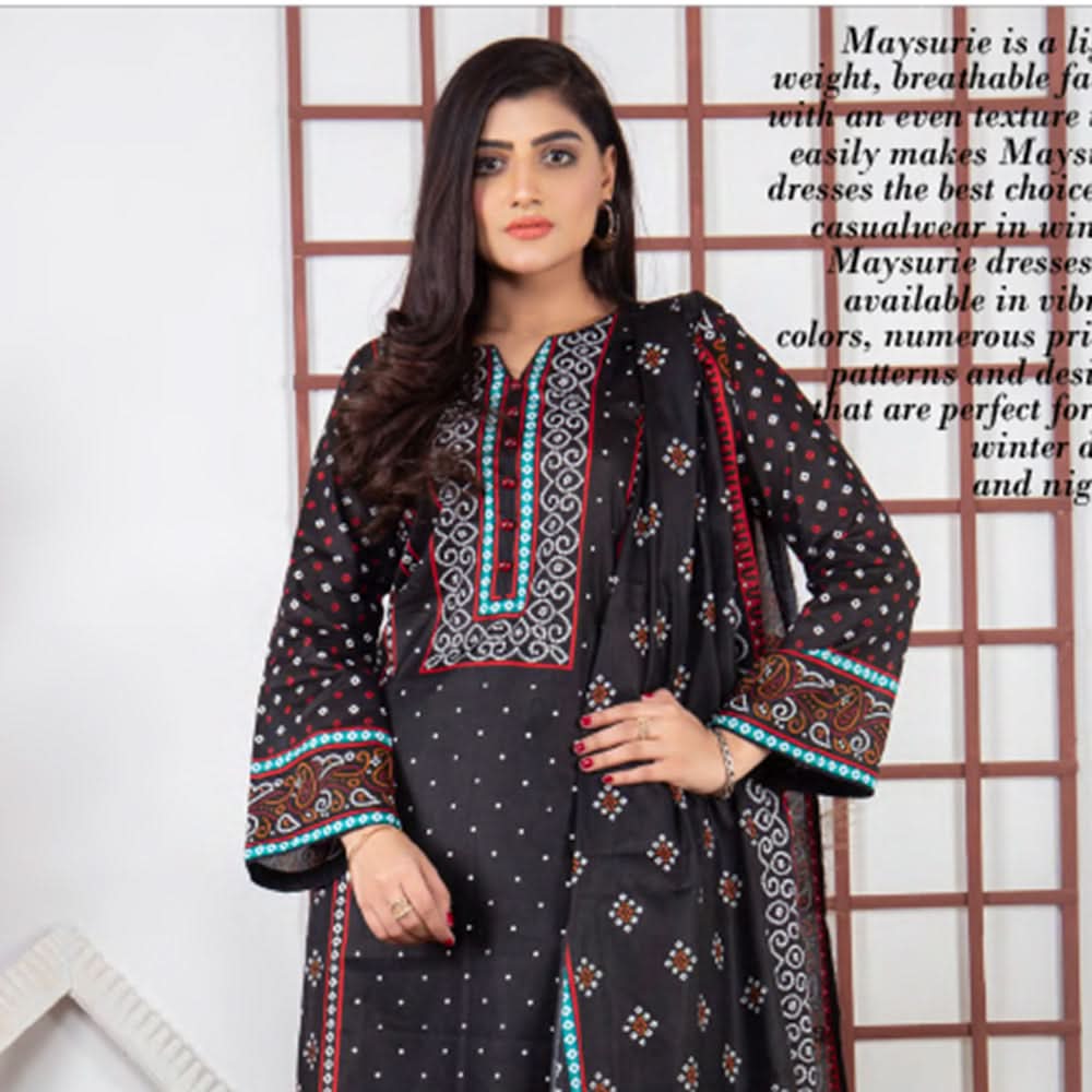 Five Star Printed Lawn Un-Stitched 3Pcs Suit - B10, Women, 3Pcs Shalwar Suit, Chase Value, Chase Value