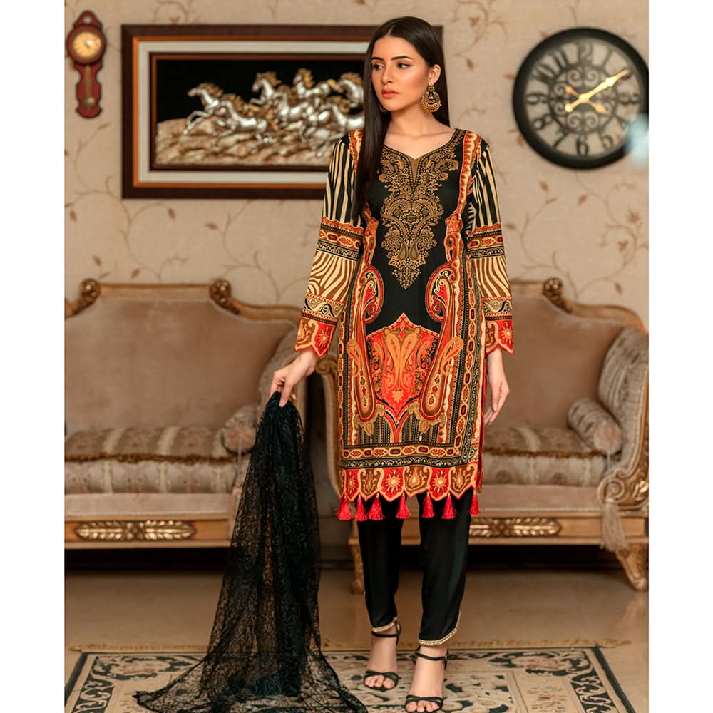 Sunaina Malai Unstitched 3Pcs Suit - 2003, Women, 3Pcs Shalwar Suit, Chase Value, Chase Value