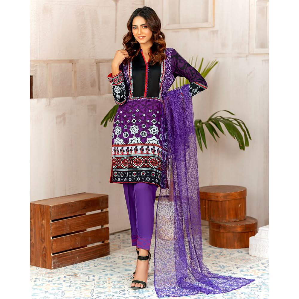 Sunaina Malai Unstitched 3Pcs Suit - 1902, Women, 3Pcs Shalwar Suit, Chase Value, Chase Value