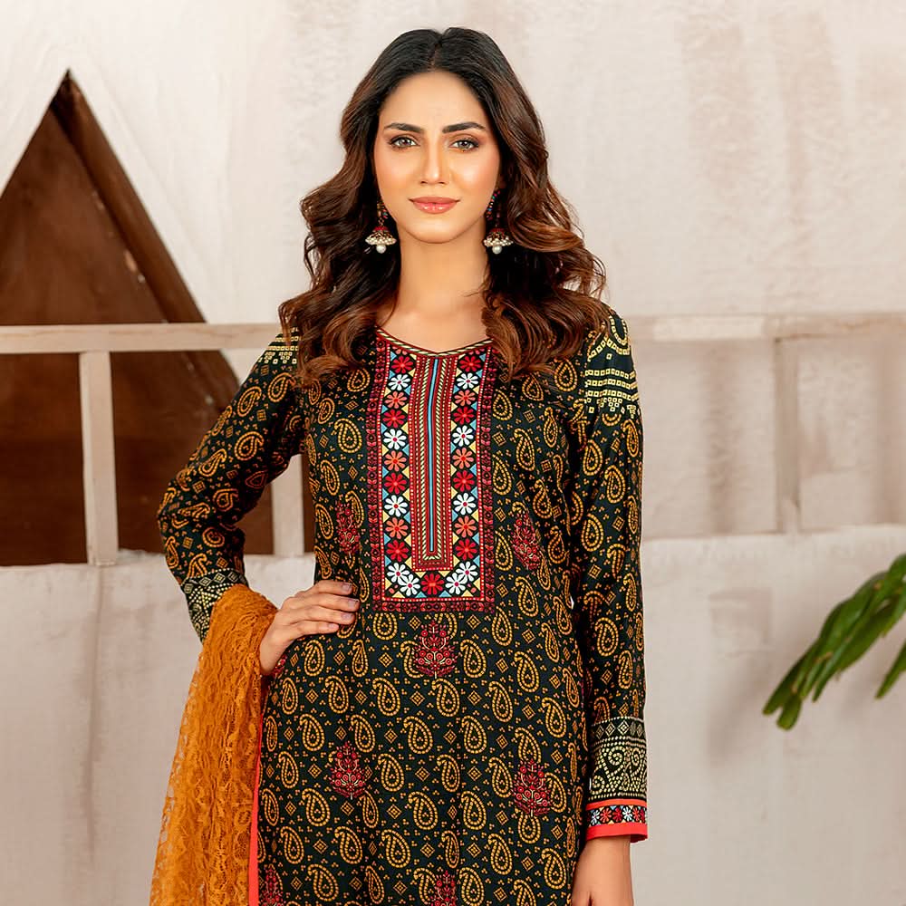 Sunaina Malai Unstitched 3Pcs Suit - 1904, Women, 3Pcs Shalwar Suit, Chase Value, Chase Value