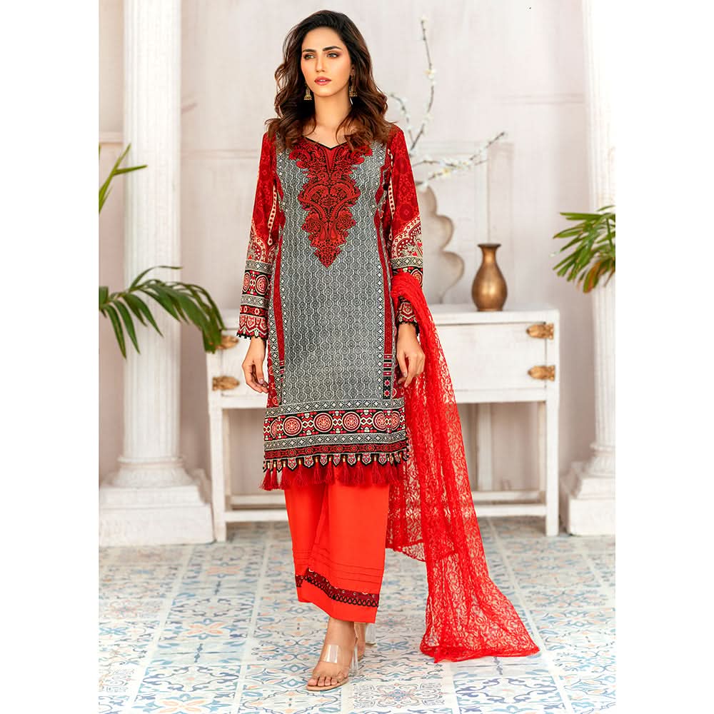 Sunaina Malai Unstitched 3Pcs Suit - 1908, Women, 3Pcs Shalwar Suit, Chase Value, Chase Value