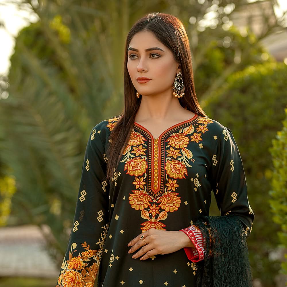 Rangoli Malai Unstitched 3Pcs Suit - 801, Women, 3Pcs Shalwar Suit, Chase Value, Chase Value
