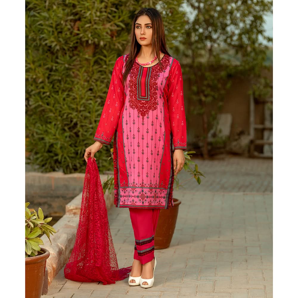 Rangoli Malai Unstitched 3Pcs Suit - 808, Women, 3Pcs Shalwar Suit, Chase Value, Chase Value