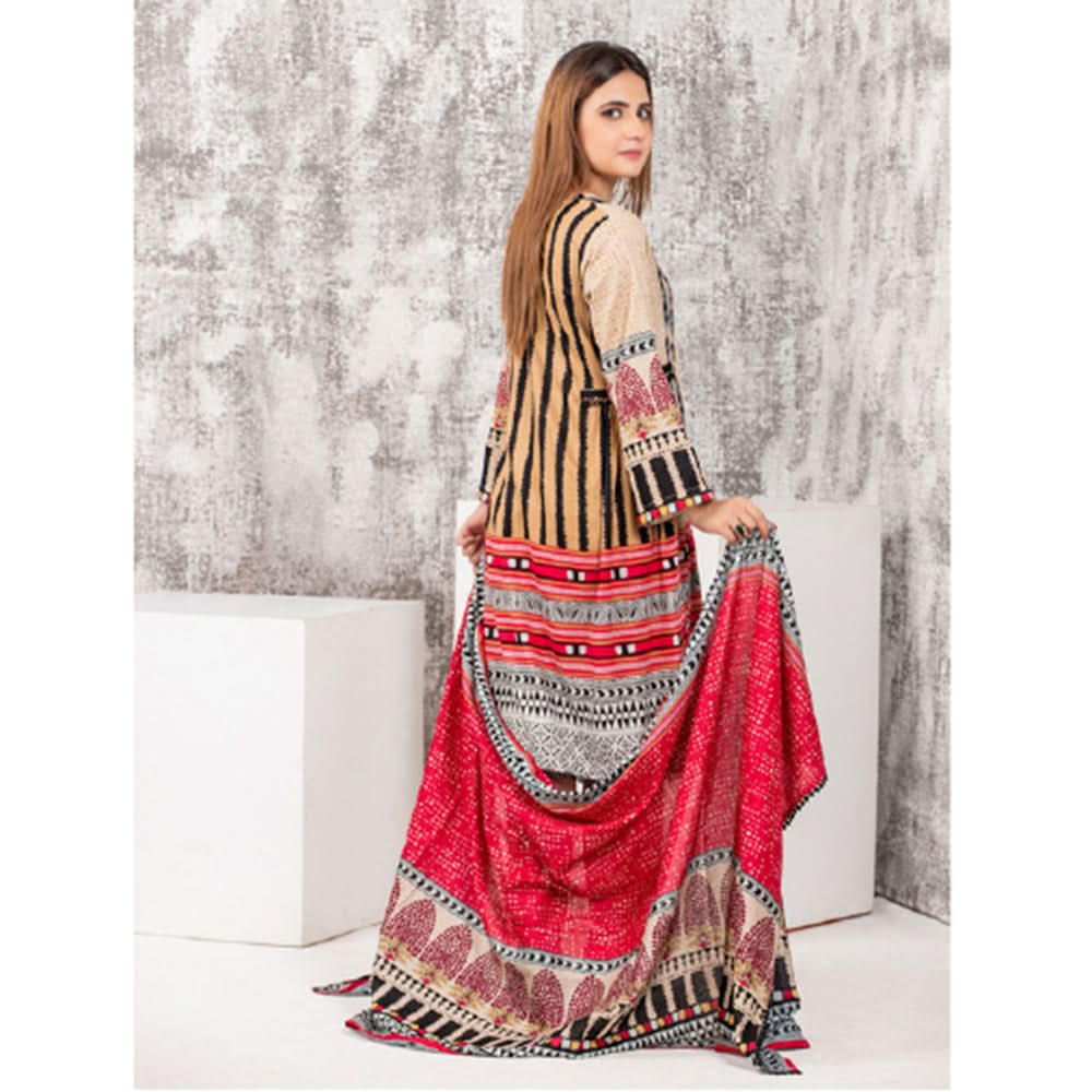 Sahil Printed Lawn Un-Stitched 3Pcs Suit - A4, Women, 3Pcs Shalwar Suit, Chase Value, Chase Value