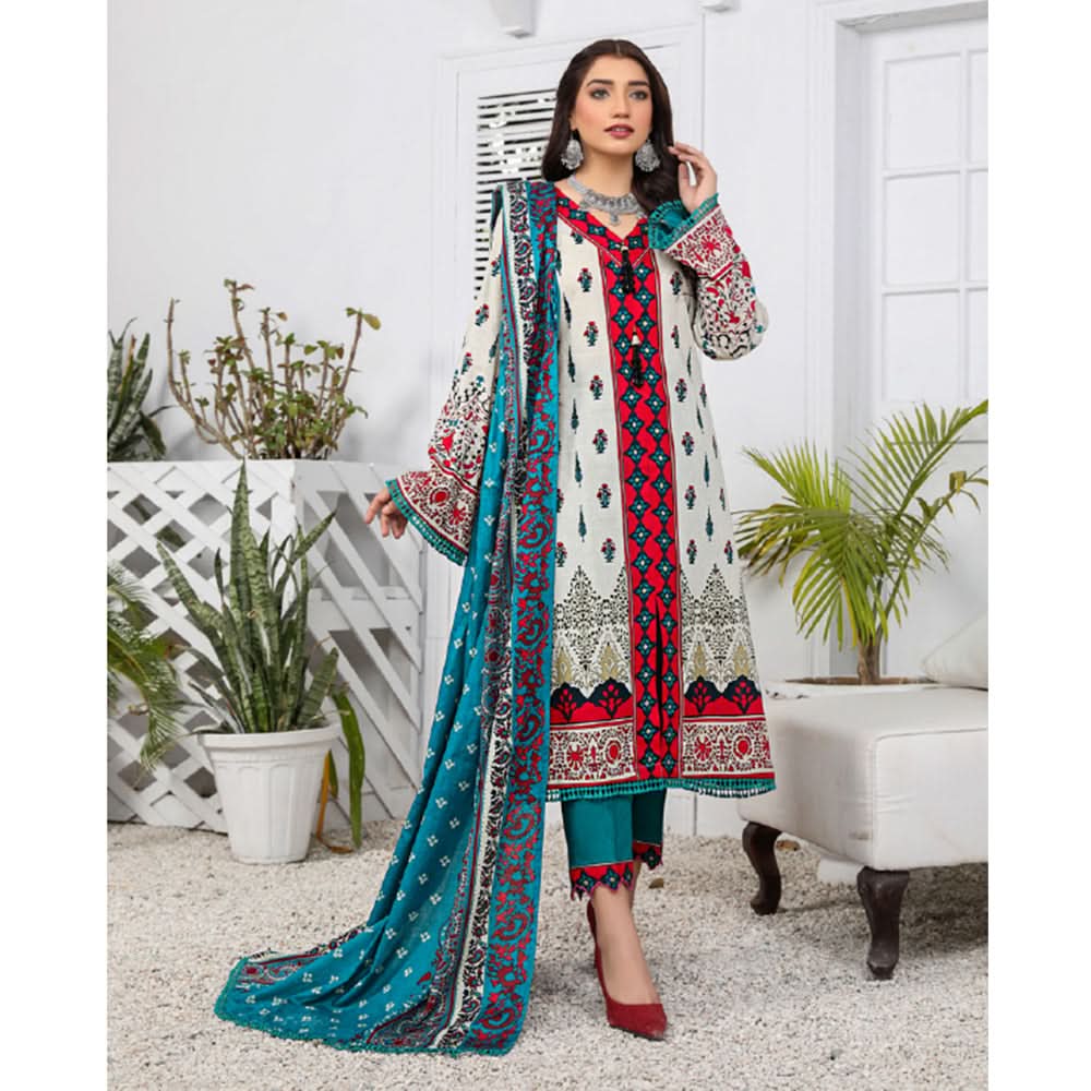 Signature Icon Printed Lawn Un-Stitched 3Pcs Suit - 5, Women, 3Pcs Shalwar Suit, Chase Value, Chase Value