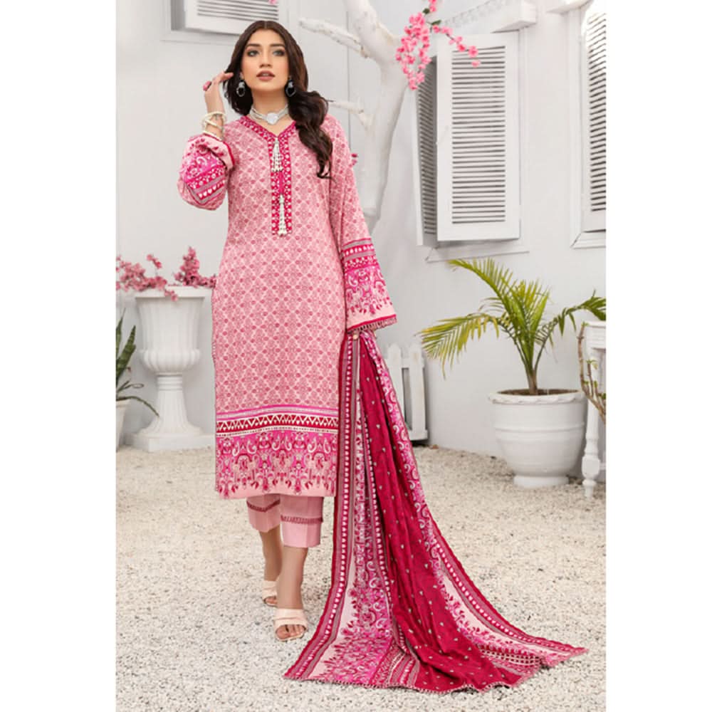 Signature Icon Printed Lawn Un-Stitched 3Pcs Suit - 1, Women, 3Pcs Shalwar Suit, Chase Value, Chase Value
