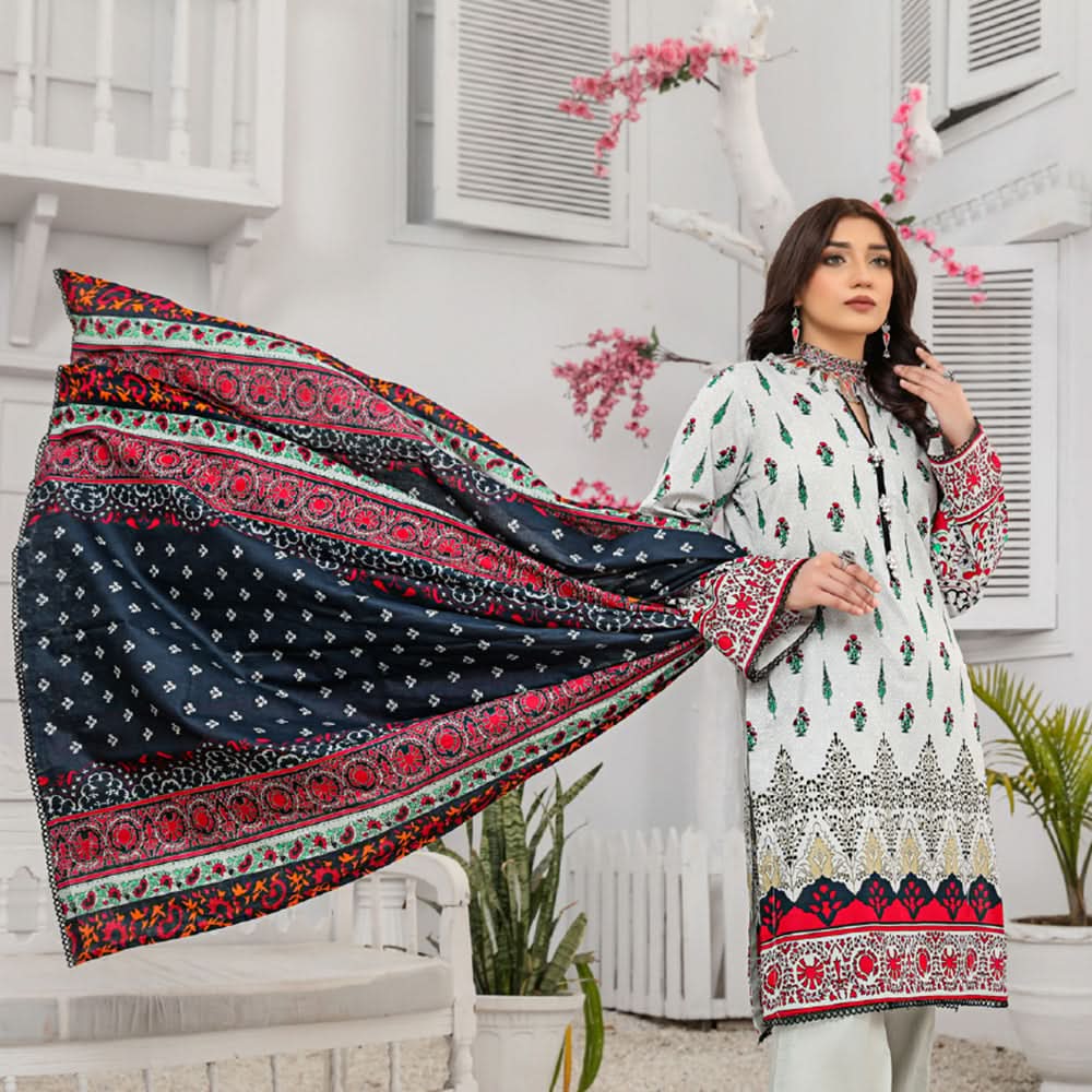 Signature Icon Printed Lawn Un-Stitched 3Pcs Suit - 5, Women, 3Pcs Shalwar Suit, Chase Value, Chase Value