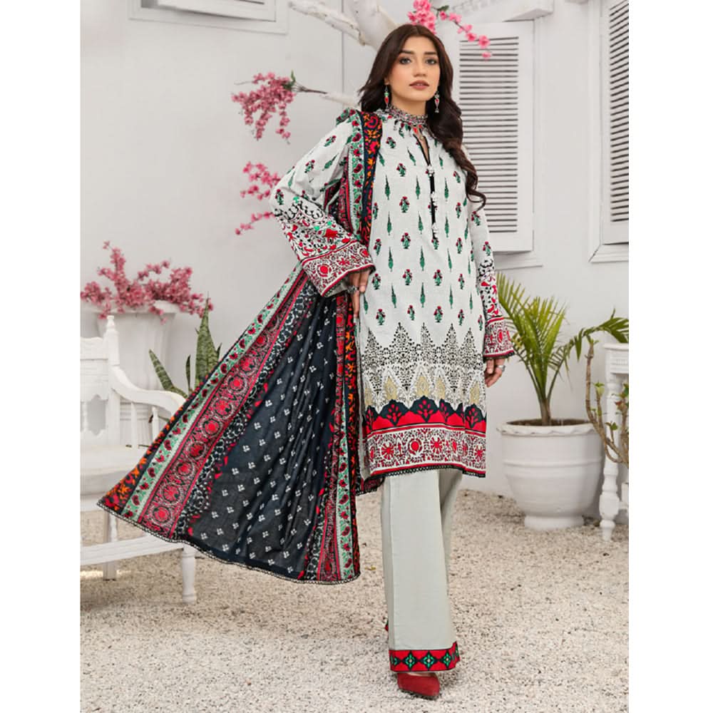 Signature Icon Printed Lawn Un-Stitched 3Pcs Suit - 5, Women, 3Pcs Shalwar Suit, Chase Value, Chase Value
