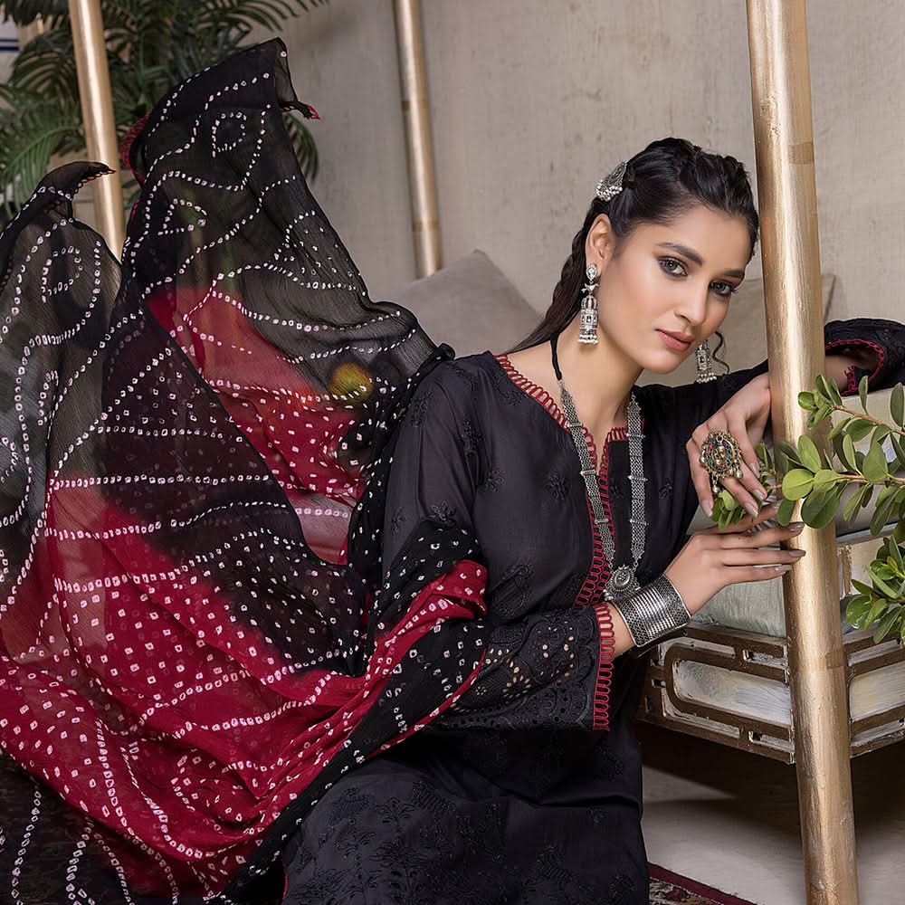 Kalyan Chicken Kari Embridered Un-Stistched 3Pcs Suit - 01, Women, 3Pcs Shalwar Suit, ZS Textiles, Chase Value