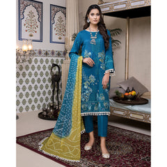 Kalyan Chicken Kari Embridered Un-Stistched 3Pcs Suit - 06, Women, 3Pcs Shalwar Suit, ZS Textiles, Chase Value