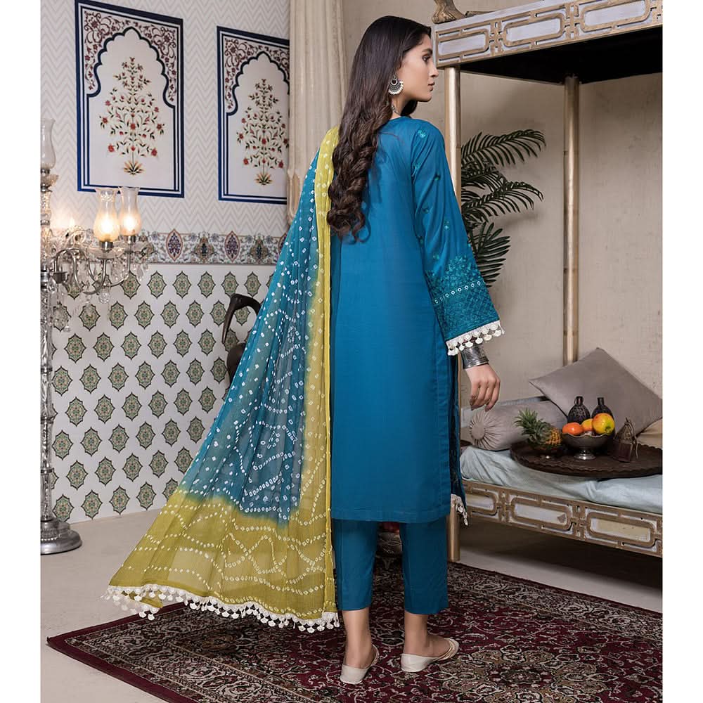 Kalyan Chicken Kari Embridered Un-Stistched 3Pcs Suit - 06, Women, 3Pcs Shalwar Suit, ZS Textiles, Chase Value