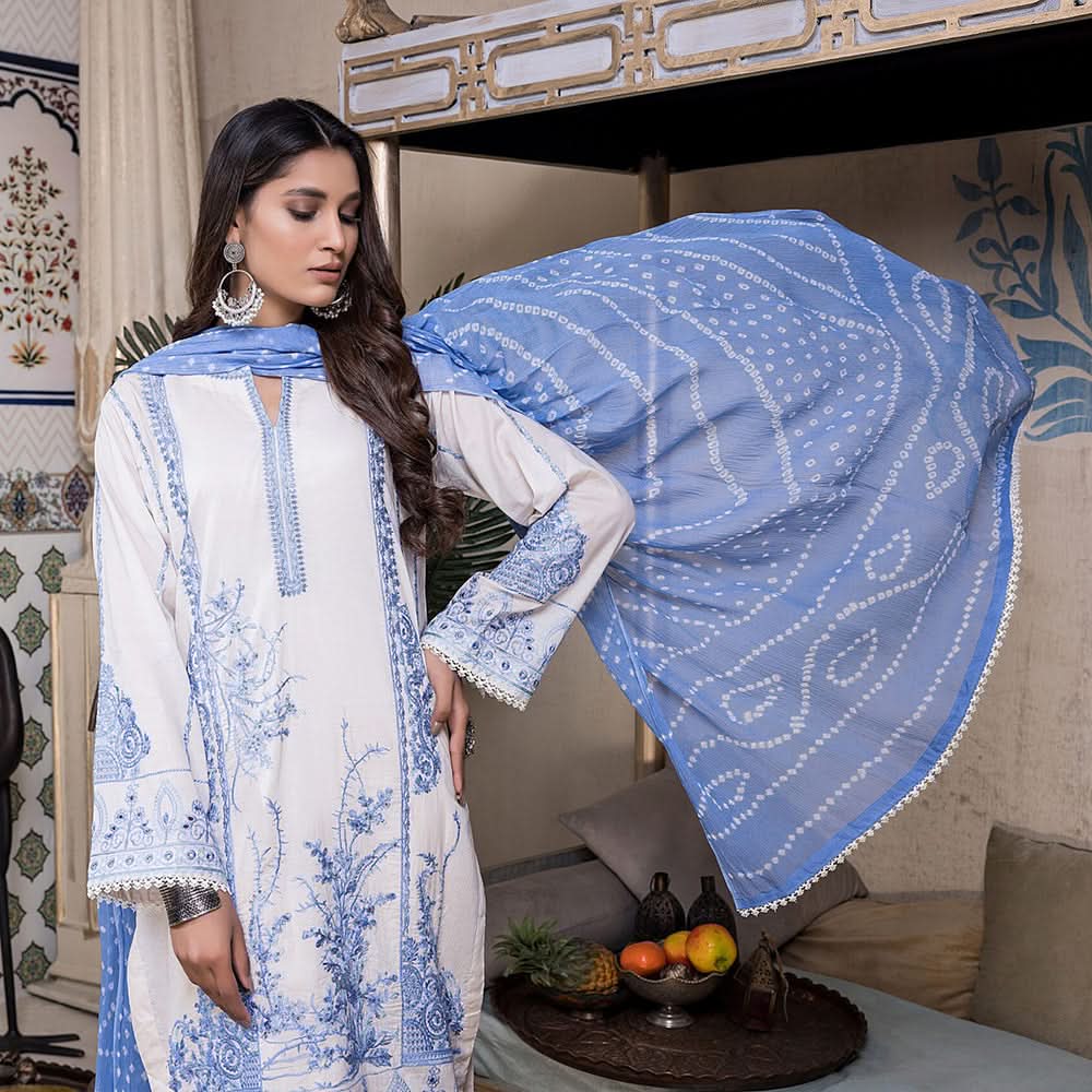 Kalyan Chicken Kari Embridered Un-Stistched 3Pcs Suit - 07, Women, 3Pcs Shalwar Suit, ZS Textiles, Chase Value