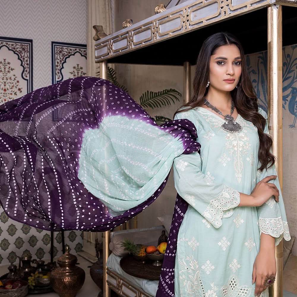 Kalyan Chicken Kari Embridered Un-Stistched 3Pcs Suit - 08, Women, 3Pcs Shalwar Suit, ZS Textiles, Chase Value