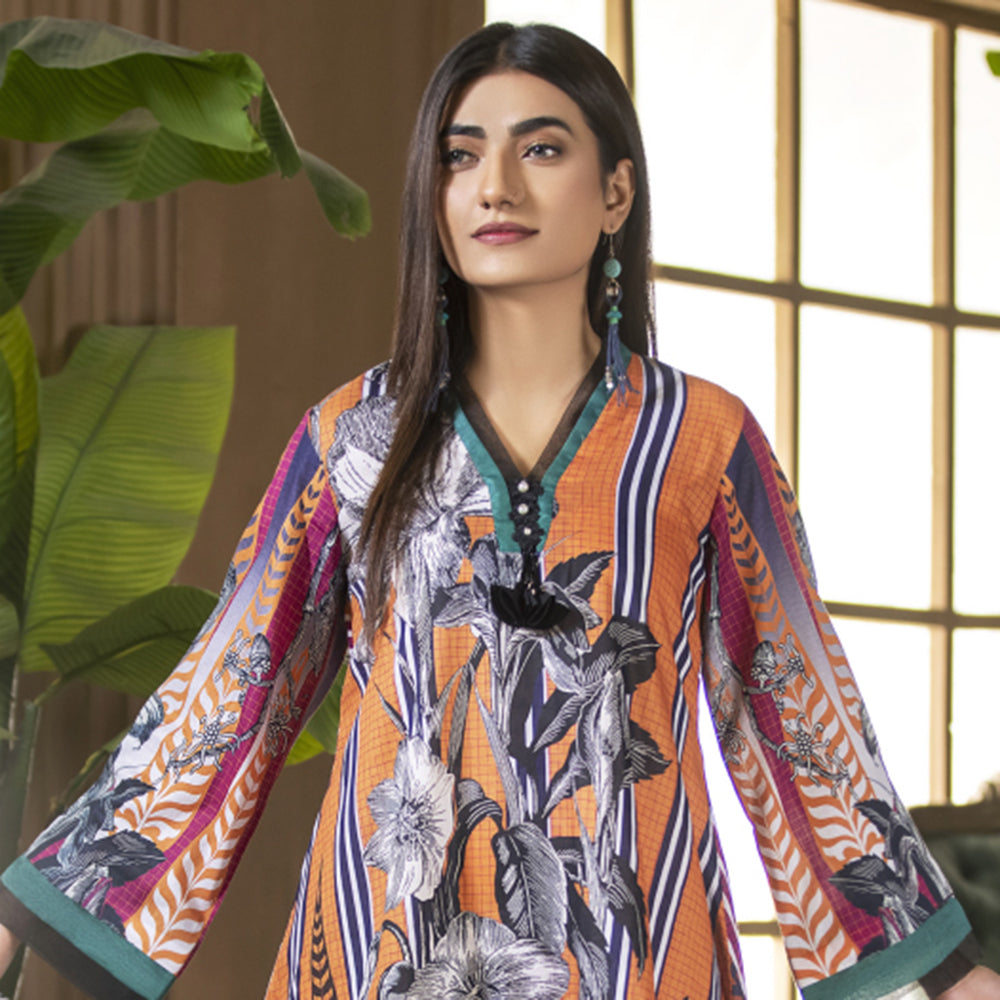 Gul-O-Gulzar  Embroidered Lawn Un-Stitched 3Pcs Suit - 1, Women, 3Pcs Shalwar Suit, Noor Jahan, Chase Value