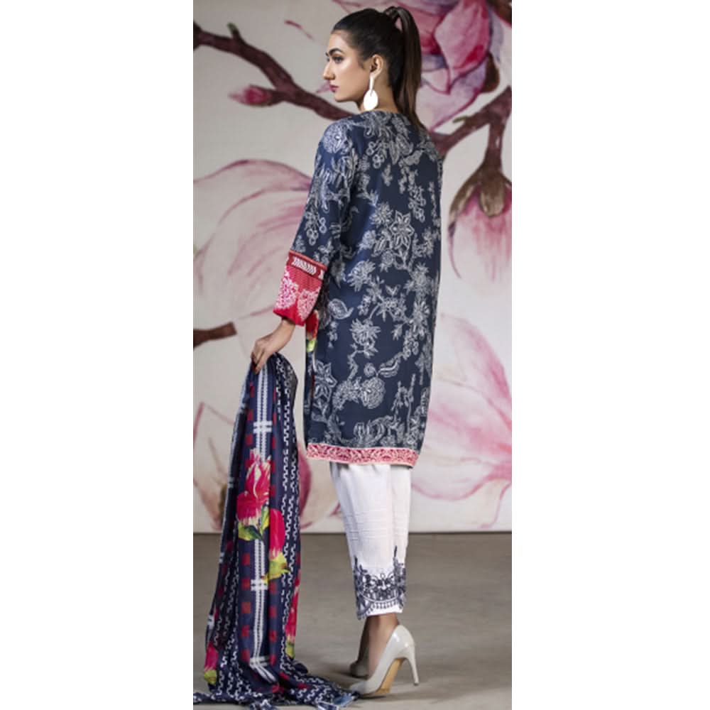 Gul-O-Gulzar  Embroidered Lawn Un-Stitched 3Pcs Suit - 10, Women, 3Pcs Shalwar Suit, Noor Jahan, Chase Value