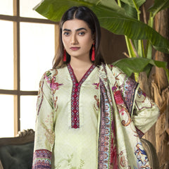 Gul-O-Gulzar  Embroidered Lawn Un-Stitched 3Pcs Suit - 3, Women, 3Pcs Shalwar Suit, Noor Jahan, Chase Value