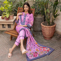 Salina Digital Printed Embroidered Lawn Un-Stitched 3Pcs Suit - 4, Women, 3Pcs Shalwar Suit, Regalia Textiles, Chase Value
