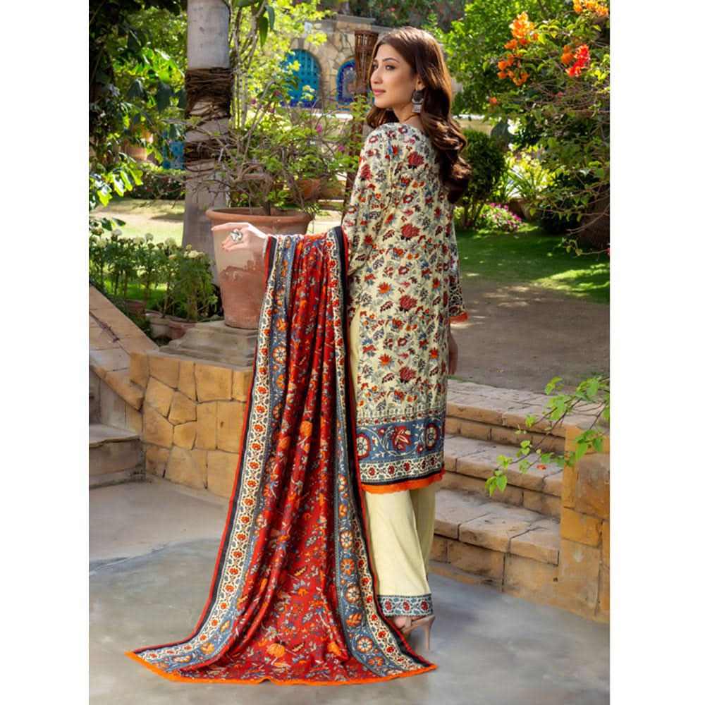 Erum Misha Lawn Printed 3 Pcs Un-Stitched Suit V-4 - B9, Women, 3Pcs Shalwar Suit, Erum Misha, Chase Value