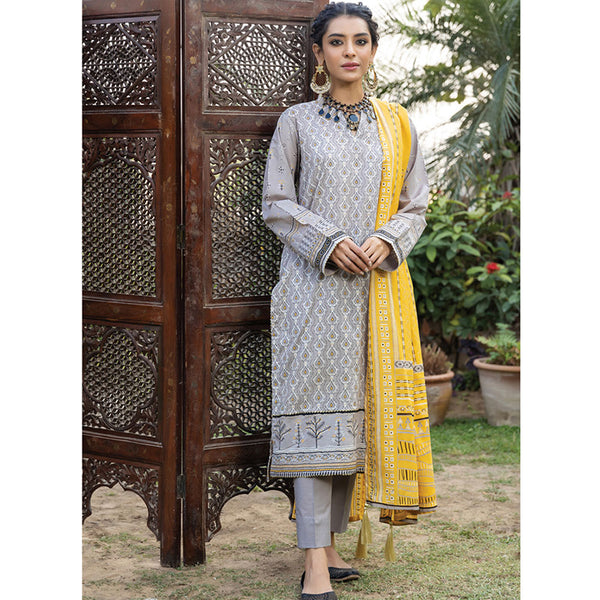Dareechay Summer Printed Lawn 3Pcs Unstitched Suit - 10, Women, 3Pcs Shalwar Suit, LSM Textiles, Chase Value