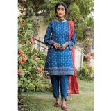 Dareechay Summer Printed Lawn 3Pcs Unstitched Suit - 4, Women, 3Pcs Shalwar Suit, LSM Textiles, Chase Value