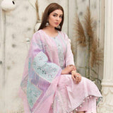 Zysha Embroidered Lawn Zari Fancy Dupatta Un-Stitched 3Pcs Suit - 6556, Women, 3Pcs Shalwar Suit, Tawakkal Fabrics, Chase Value