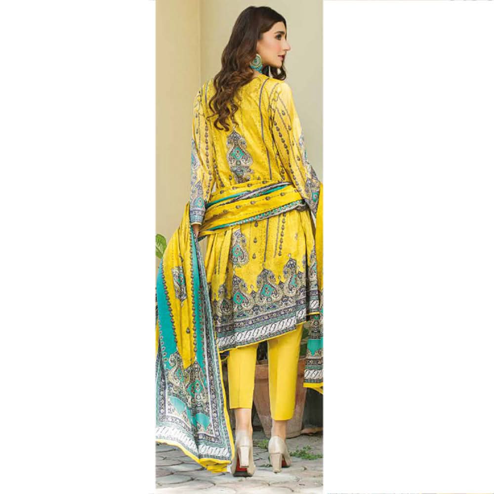 Five Star Classic Printed Lawn 3 Pcs Unstitched Suit - 1302, Women, 3Pcs Shalwar Suit, Chase Value, Chase Value