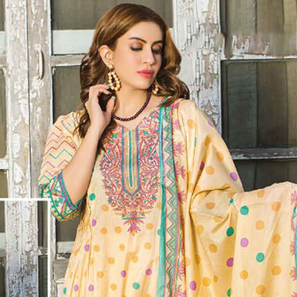 Five Star Classic Printed Lawn 3 Pcs Unstitched Suit - 1303, Women, 3Pcs Shalwar Suit, Chase Value, Chase Value