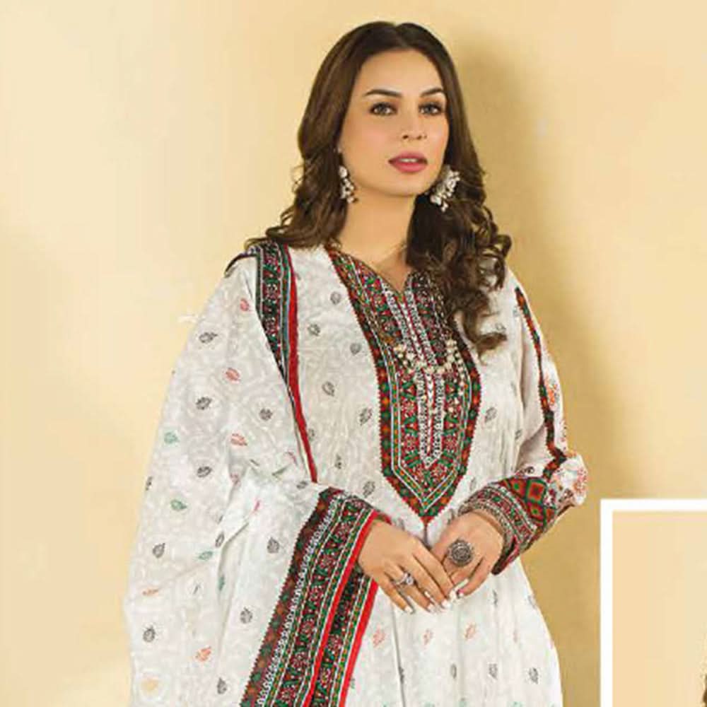 Five Star Classic Printed Lawn 3 Pcs Unstitched Suit - 1305, Women, 3Pcs Shalwar Suit, Chase Value, Chase Value