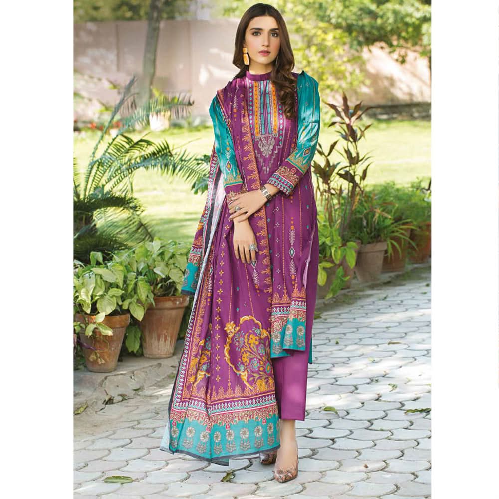 Five Star Classic Printed Lawn 3 Pcs Unstitched Suit - 1310, Women, 3Pcs Shalwar Suit, Chase Value, Chase Value