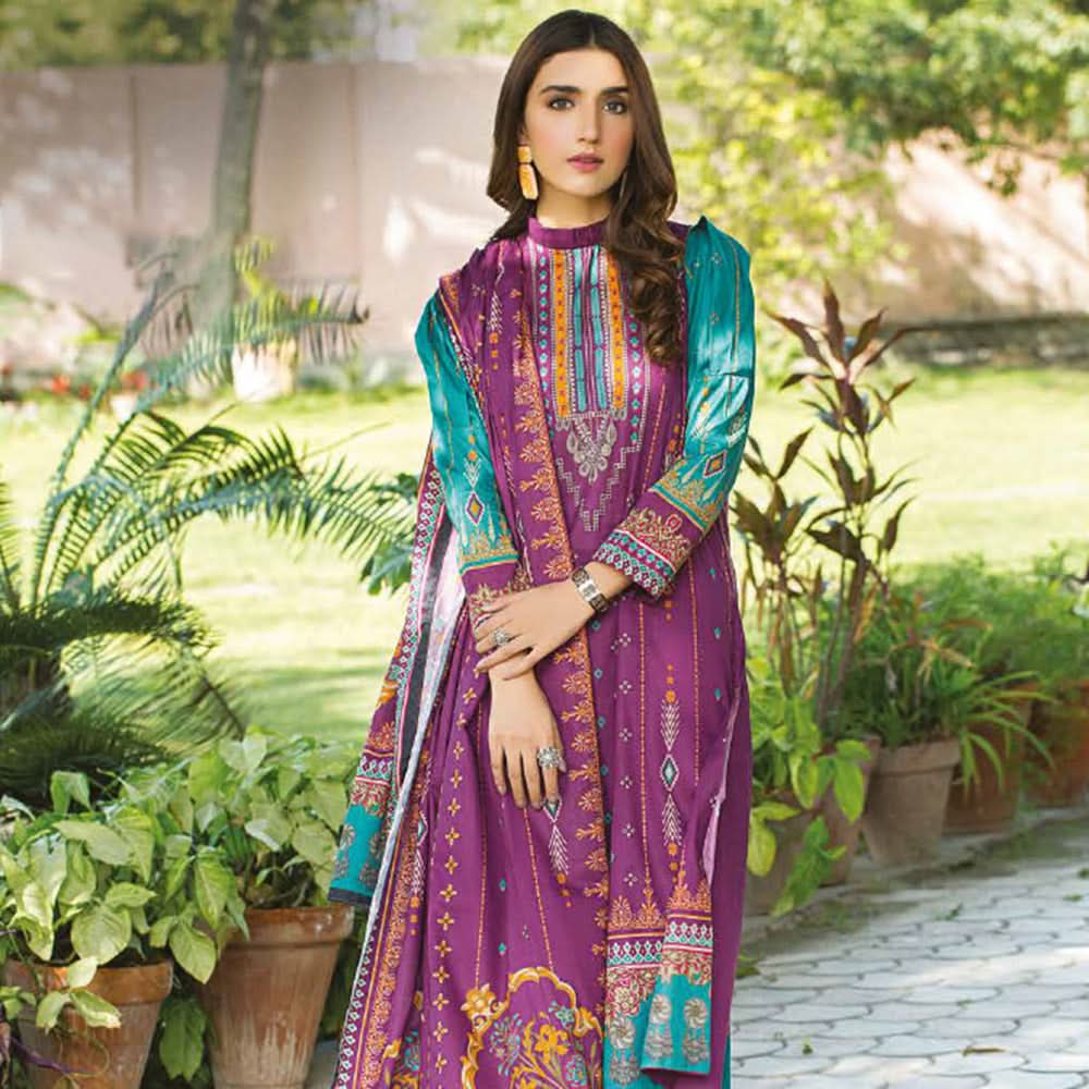 Five Star Classic Printed Lawn 3 Pcs Unstitched Suit - 1310, Women, 3Pcs Shalwar Suit, Chase Value, Chase Value