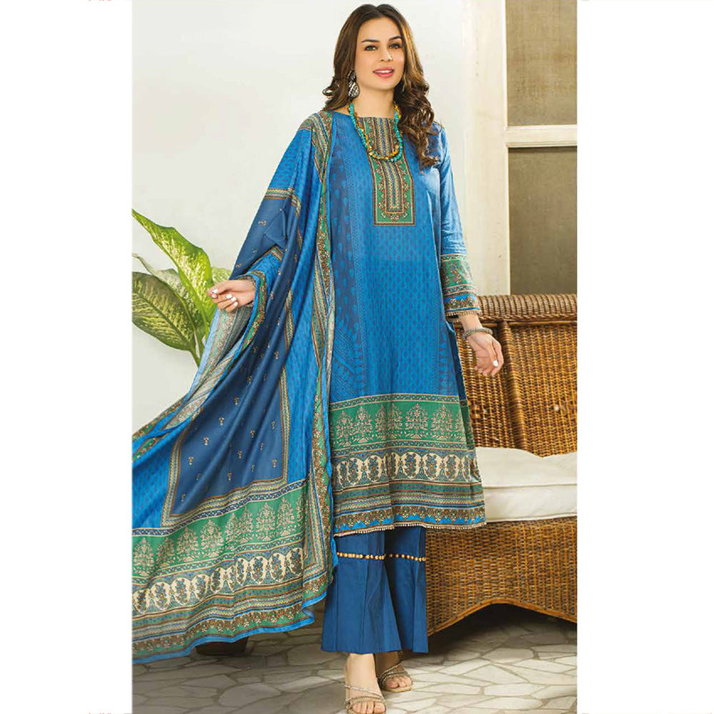 Five Star Classic Printed Lawn 3 Pcs Unstitched Suit - 1313, Women, 3Pcs Shalwar Suit, Chase Value, Chase Value