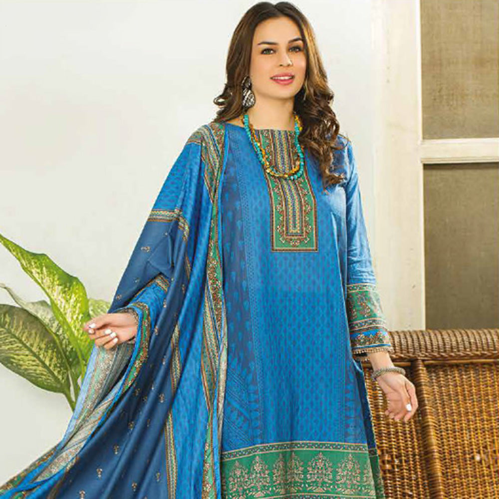Five Star Classic Printed Lawn 3 Pcs Unstitched Suit - 1313, Women, 3Pcs Shalwar Suit, Chase Value, Chase Value