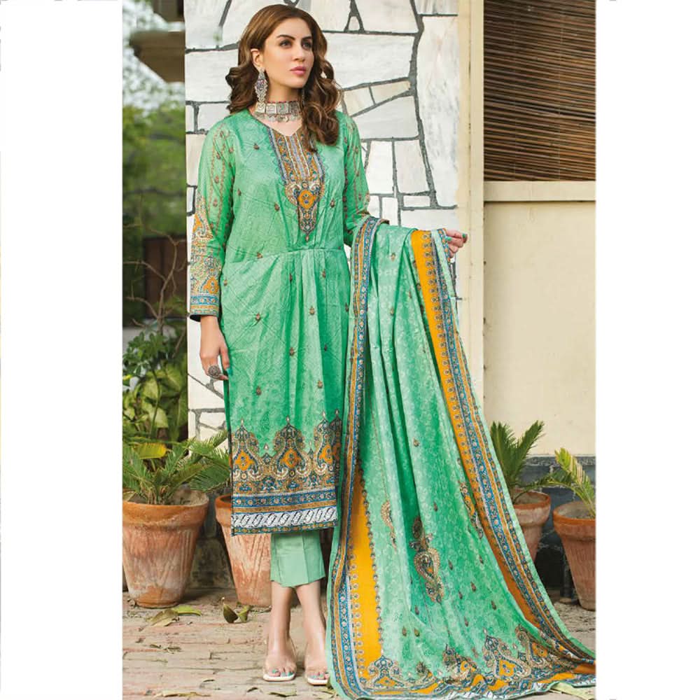 Five Star Classic Printed Lawn 3 Pcs Unstitched Suit - 1302, Women, 3Pcs Shalwar Suit, Chase Value, Chase Value
