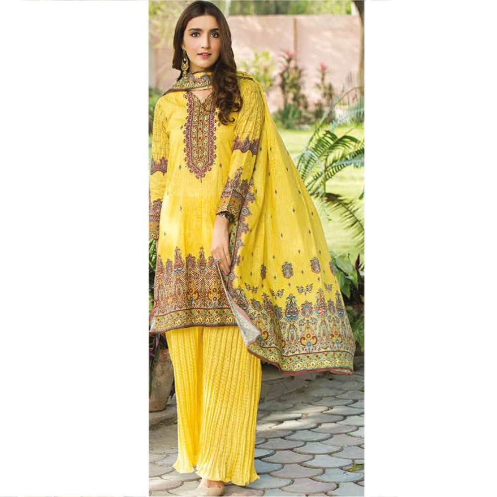 Five Star Classic Printed Lawn 3 Pcs Unstitched Suit - 1304, Women, 3Pcs Shalwar Suit, Chase Value, Chase Value