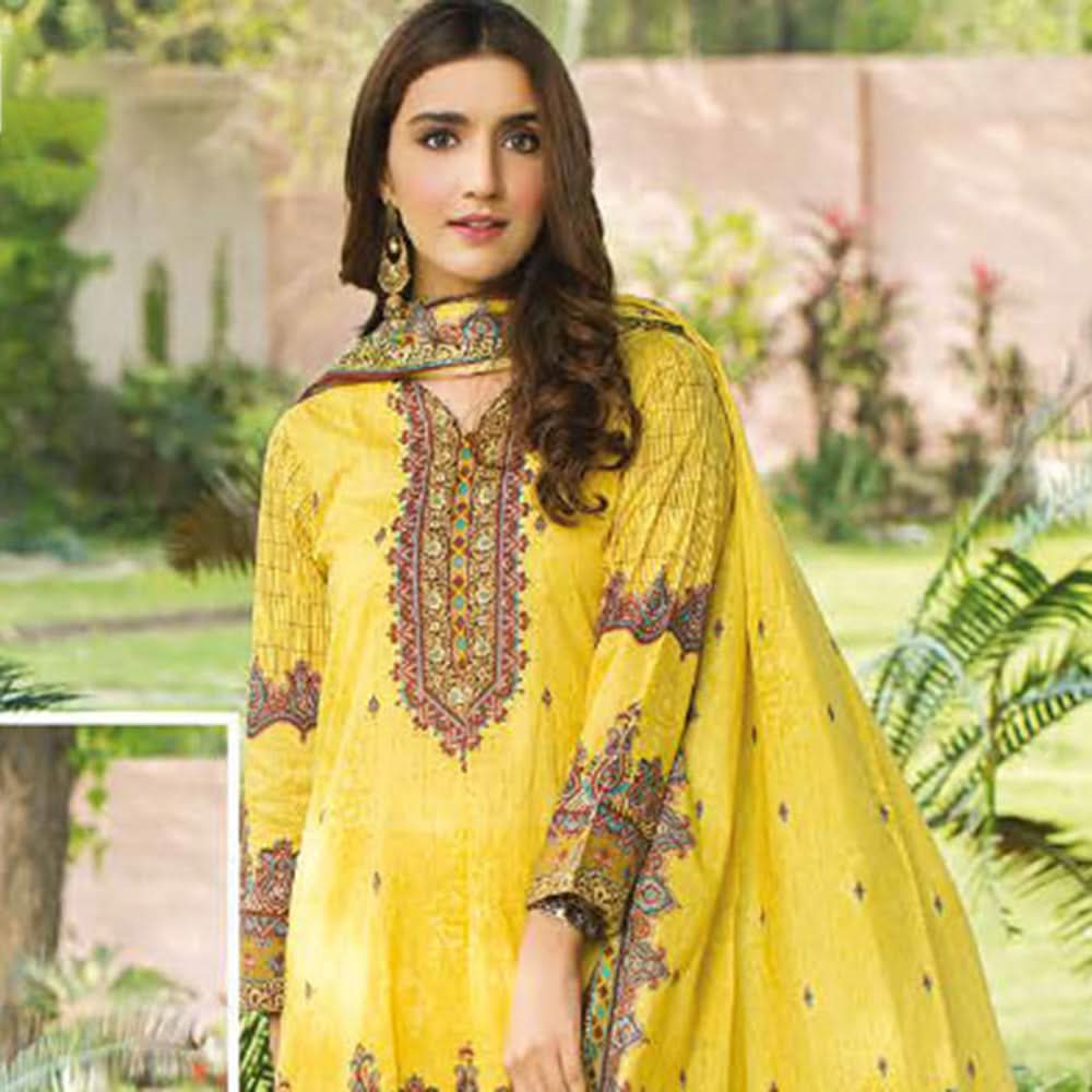 Five Star Classic Printed Lawn 3 Pcs Unstitched Suit - 1304, Women, 3Pcs Shalwar Suit, Chase Value, Chase Value