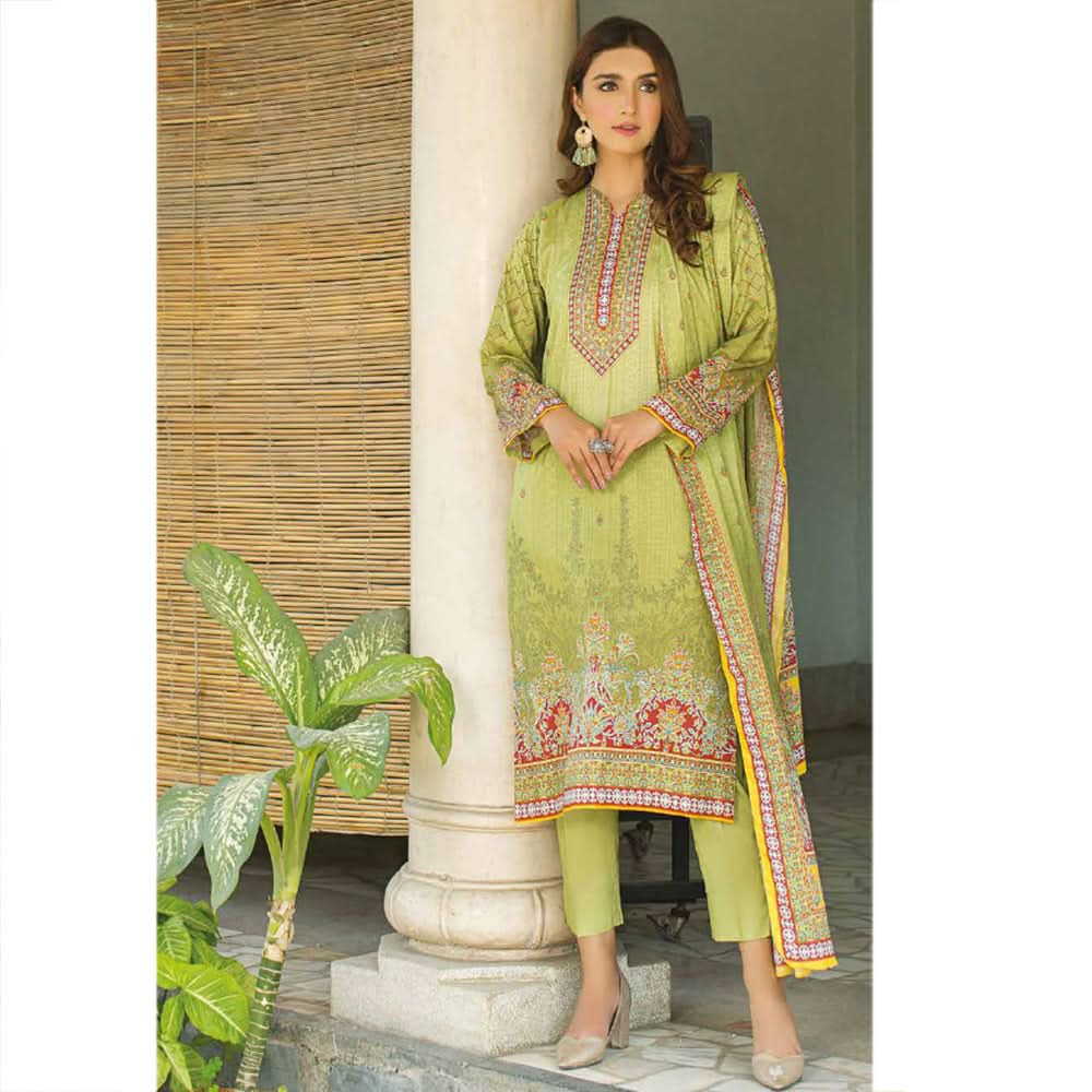 Five Star Classic Printed Lawn 3 Pcs Unstitched Suit - 1306, Women, 3Pcs Shalwar Suit, Chase Value, Chase Value