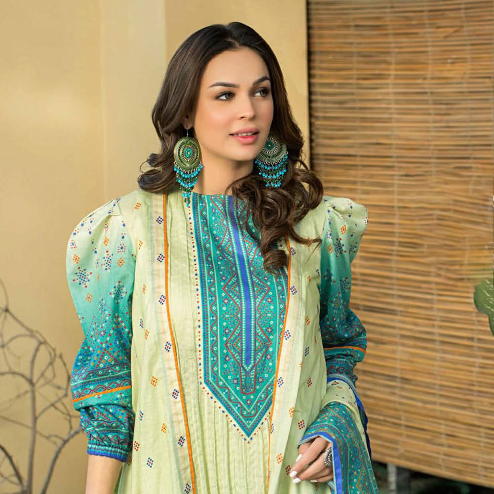 Five Star Classic Printed Lawn 3 Pcs Unstitched Suit - 1307, Women, 3Pcs Shalwar Suit, Chase Value, Chase Value