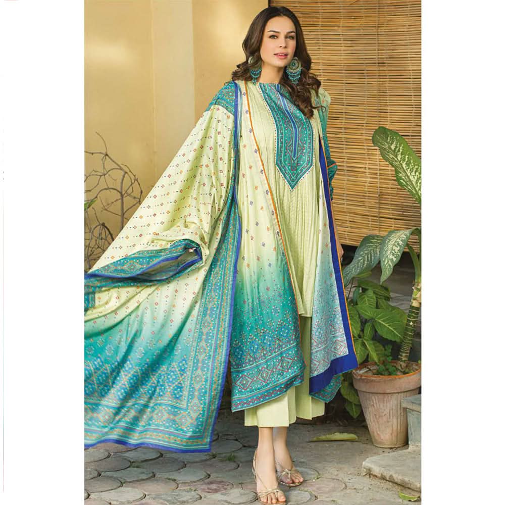 Five Star Classic Printed Lawn 3 Pcs Unstitched Suit - 1307, Women, 3Pcs Shalwar Suit, Chase Value, Chase Value
