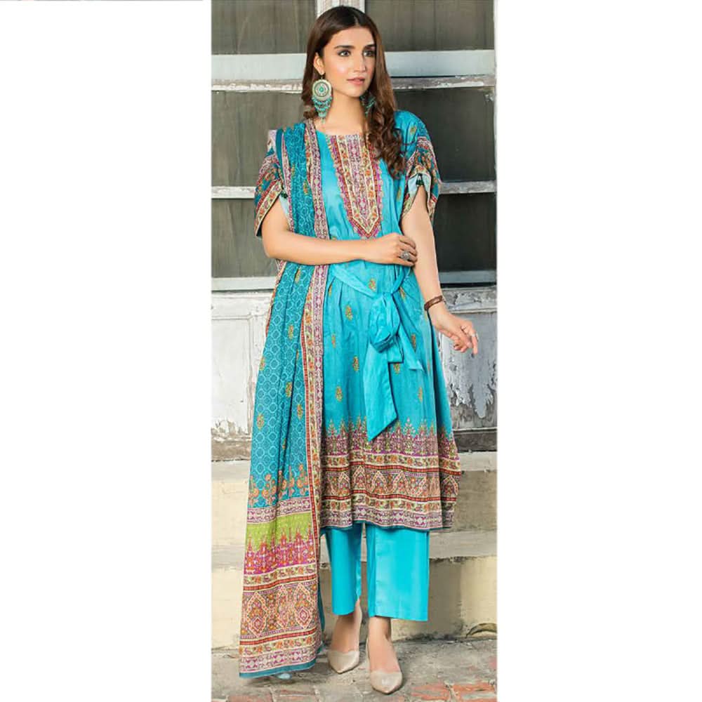 Five Star Classic Printed Lawn 3 Pcs Unstitched Suit - 1314, Women, 3Pcs Shalwar Suit, Chase Value, Chase Value