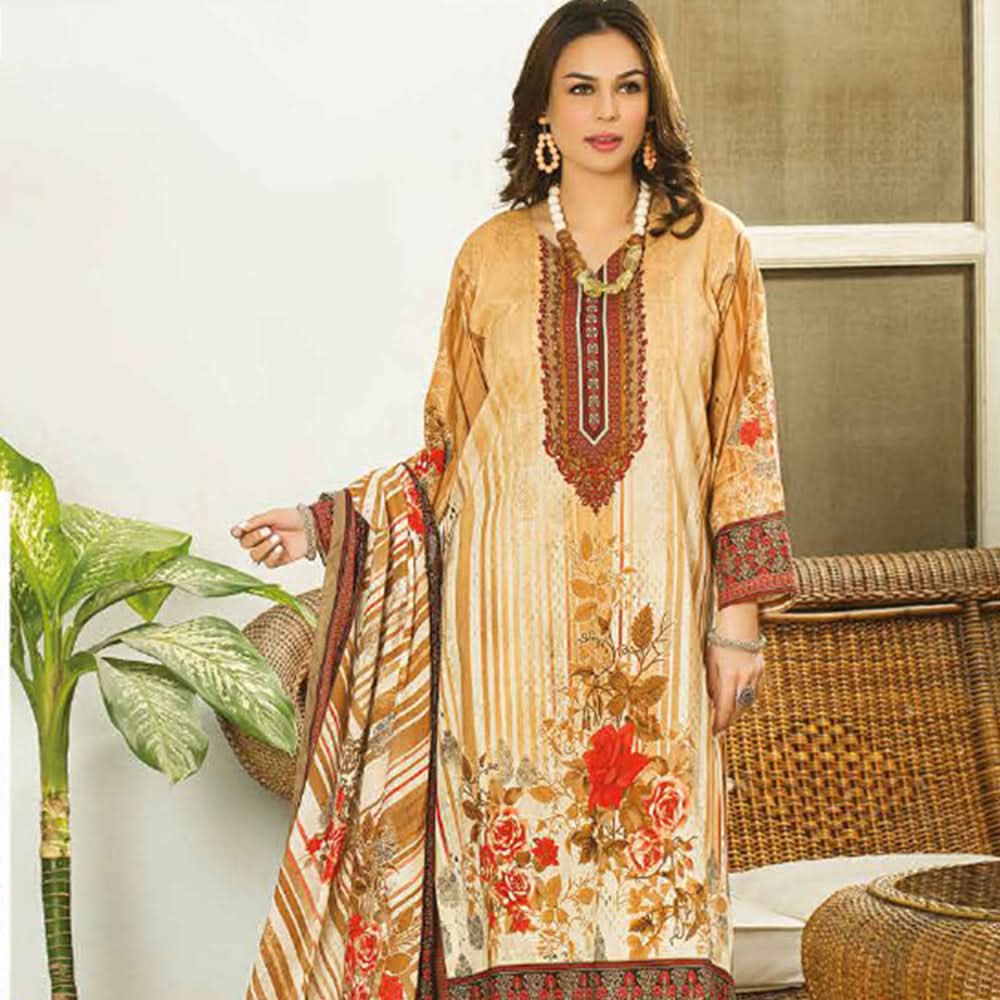 Five Star Classic Printed Lawn 3 Pcs Unstitched Suit - 1319, Women, 3Pcs Shalwar Suit, Chase Value, Chase Value