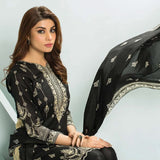Five Star Classic Black & White Printed Lawn 3Pcs Unstitched Suit - 1334, Women, 3Pcs Shalwar Suit, Chase Value, Chase Value