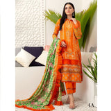 Monsoon Printed Lawn Unstitched 3Pcs Suit V3 - A4, Women, 3Pcs Shalwar Suit, Al-Zohaib Textiles, Chase Value