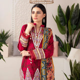 Monsoon Printed Lawn Unstitched 3Pcs Suit V3 - B2, Women, 3Pcs Shalwar Suit, Al-Zohaib Textiles, Chase Value